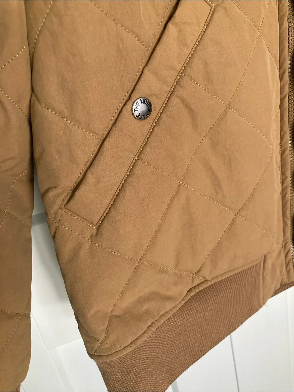 The North Face quilted hooded
